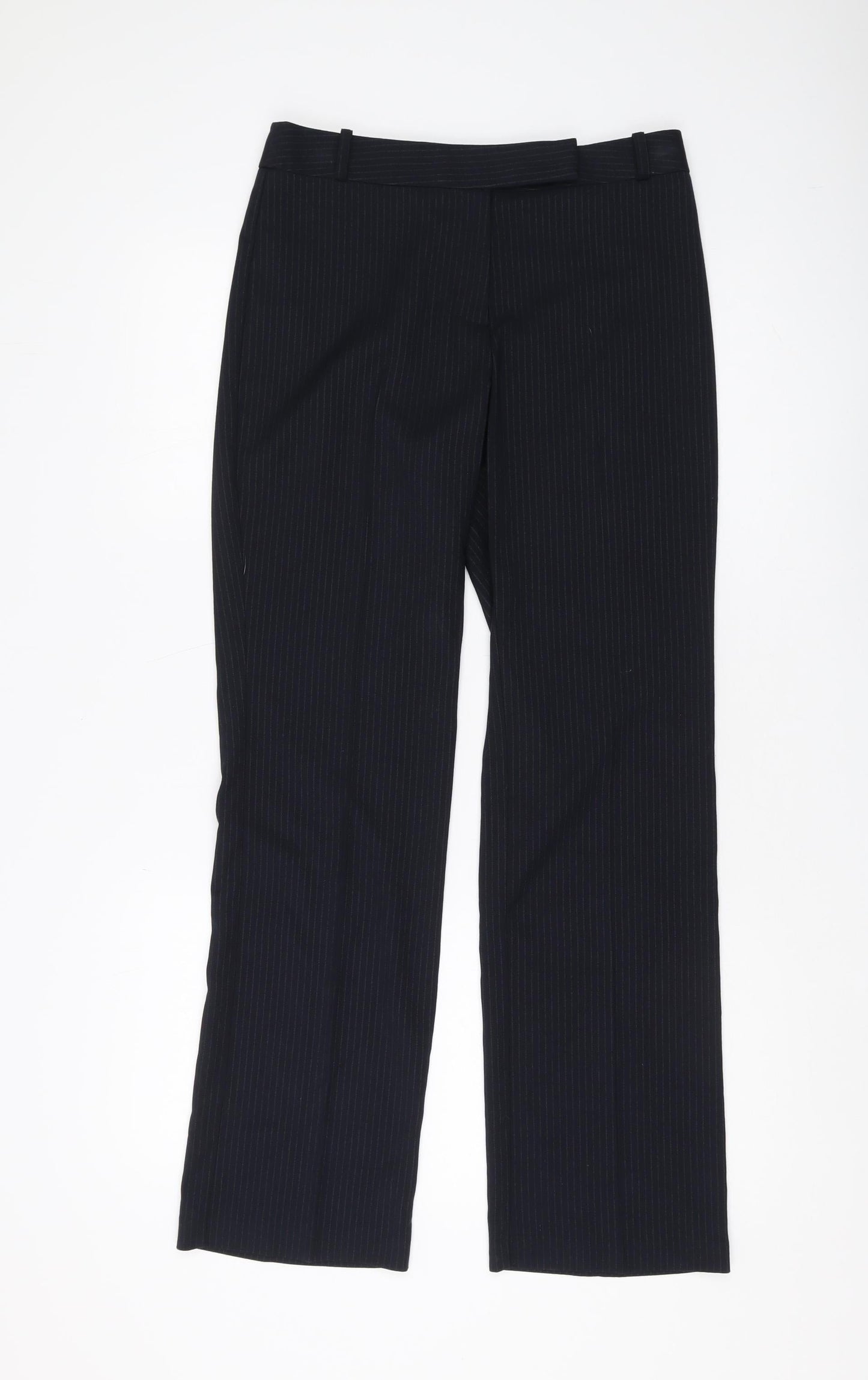 Womens UK Size 8 Marks and Spencer Regular Fit Dress Pants Black Trousers