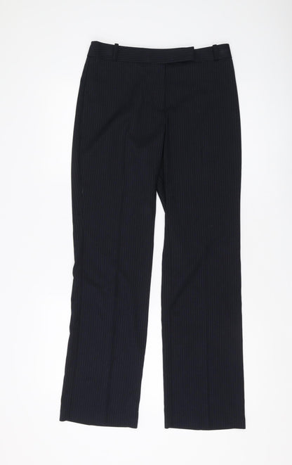 Womens UK Size 8 Marks and Spencer Regular Fit Dress Pants Black Trousers