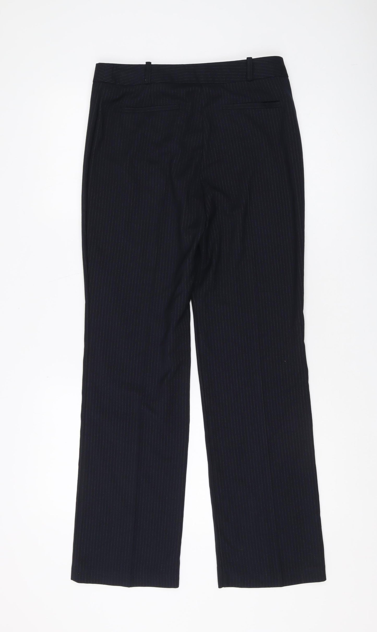 Womens UK Size 8 Marks and Spencer Regular Fit Dress Pants Black Trousers
