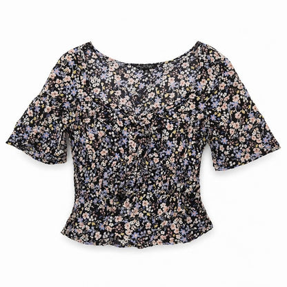 Womens UK Size UK 10 Miss Selfridge Multicoloured Cropped Blouse