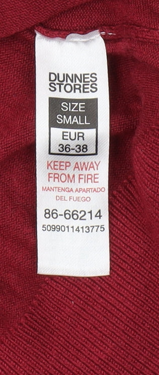 Womens UK Size 8 Dunnes Stores Red Pullover Jumper