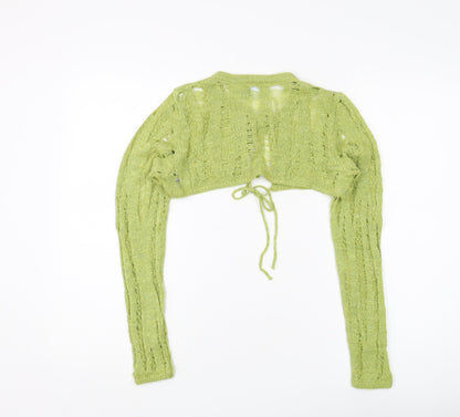 Womens UK Size 10 ASOS Green Cardigan Jumper
