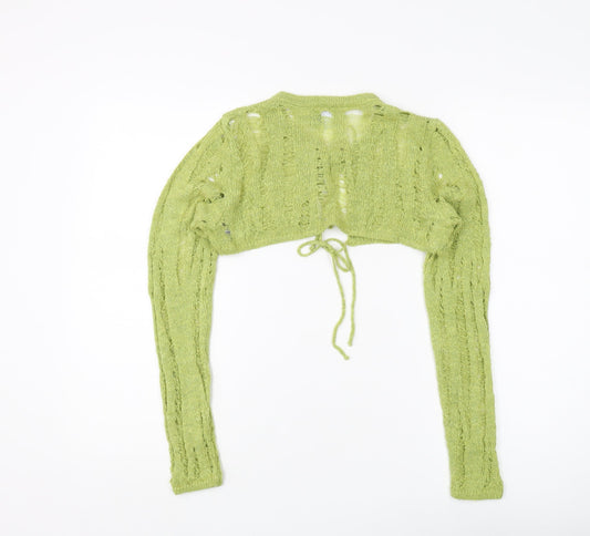 Womens UK Size 10 ASOS Green Cardigan Jumper