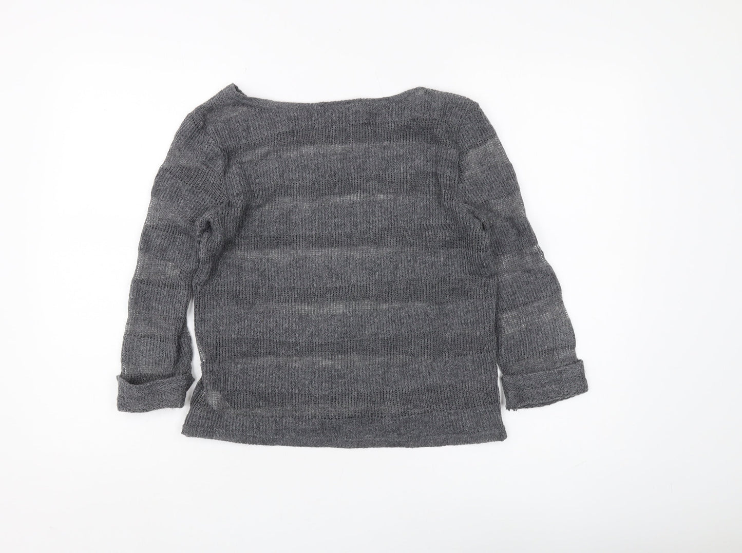 Womens UK Size 8 Topshop Grey Pullover Jumper