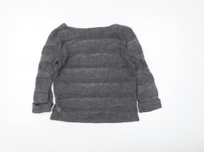 Womens UK Size 8 Topshop Grey Pullover Jumper