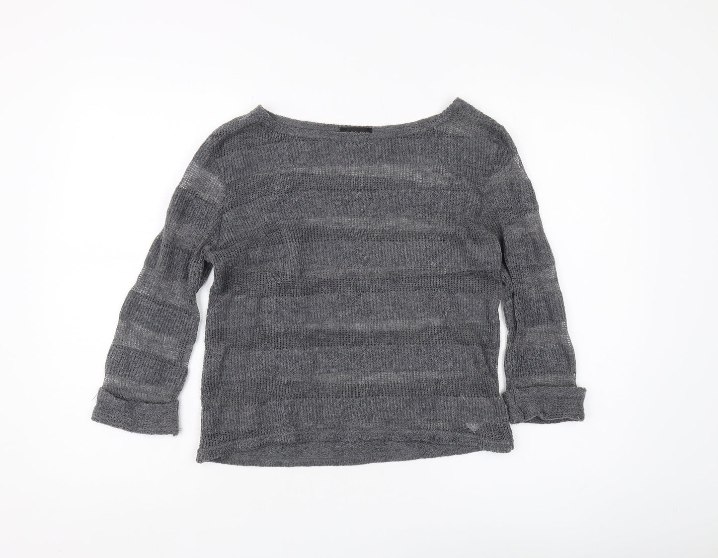 Womens UK Size 8 Topshop Grey Pullover Jumper