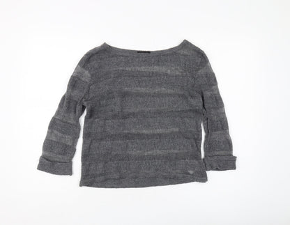 Womens UK Size 8 Topshop Grey Pullover Jumper