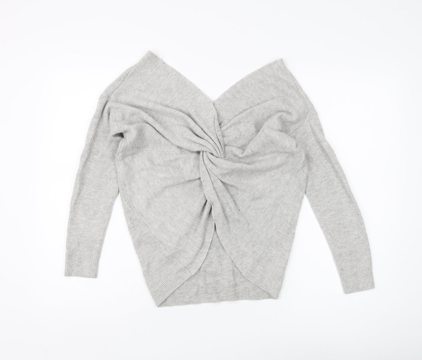 Womens UK Size 6 Topshop Grey Pullover Jumper