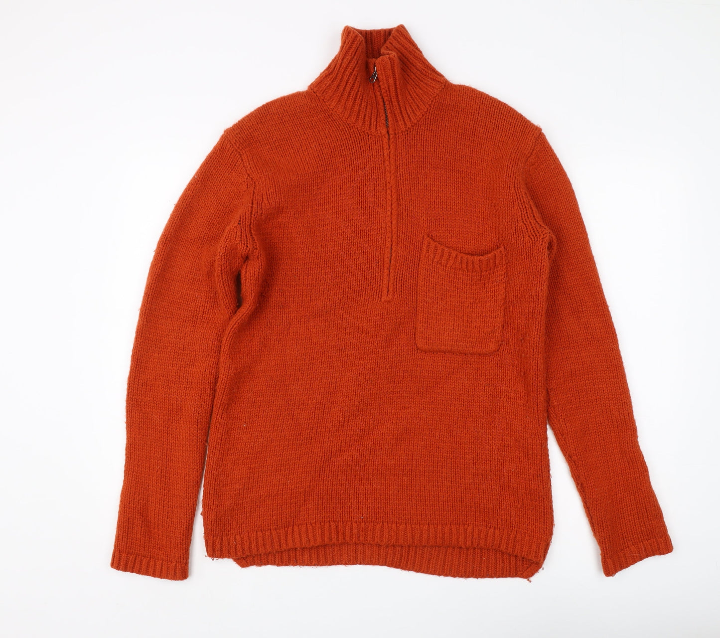 French Connection Men's Orange XS Pullover Sweater