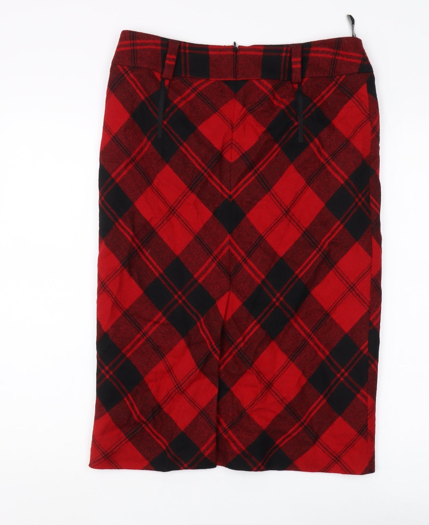 Gardeur Women's Red Plaid Pencil Skirt, Size 12