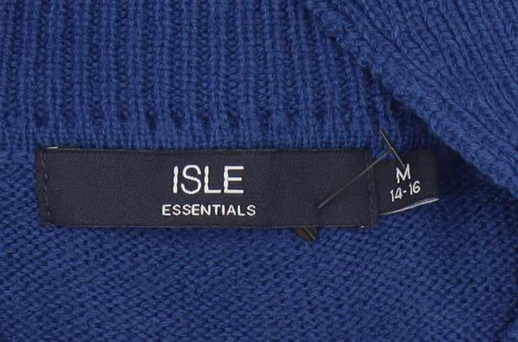 Womens UK Size 14 Isle Essentials Blue Pullover Jumper