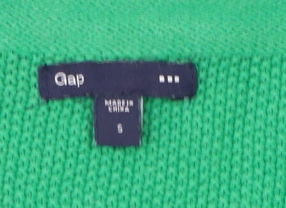 Womens UK Size S Gap Green Cardigan Jumper