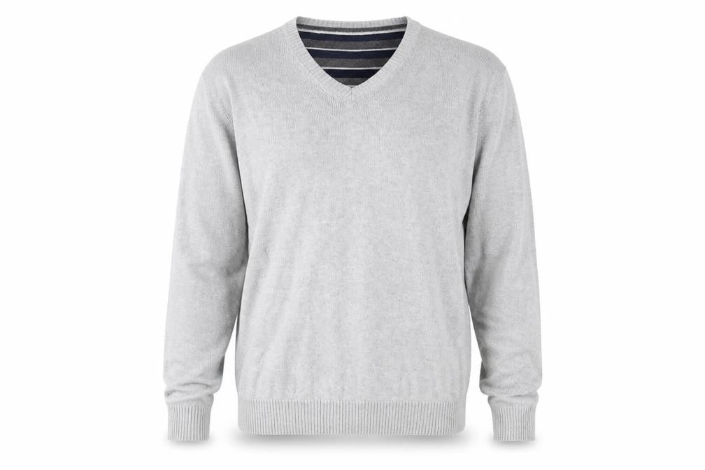 Mens UK Size L Marks and Spencer Grey Pullover Jumper