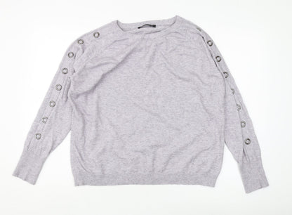 Womens UK Size 14 Betty Barclay Grey Pullover Jumper