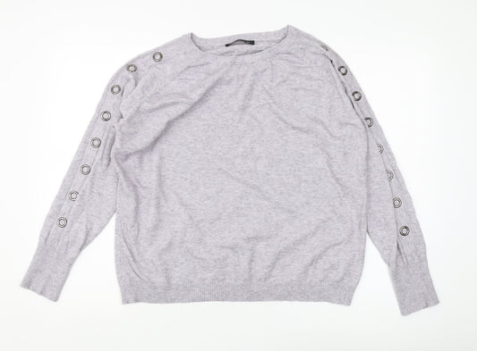 Womens UK Size 14 Betty Barclay Grey Pullover Jumper
