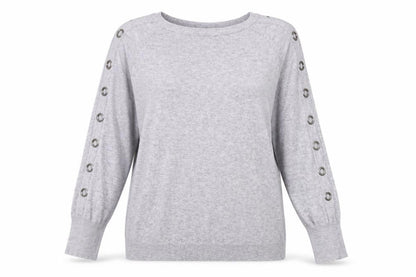 Womens UK Size 14 Betty Barclay Grey Pullover Jumper