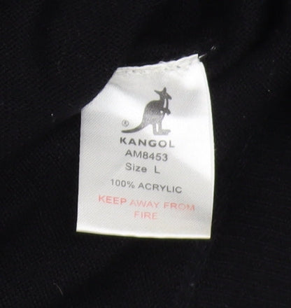Kangol Men's Black L Pullover Jumper with Logo Accents