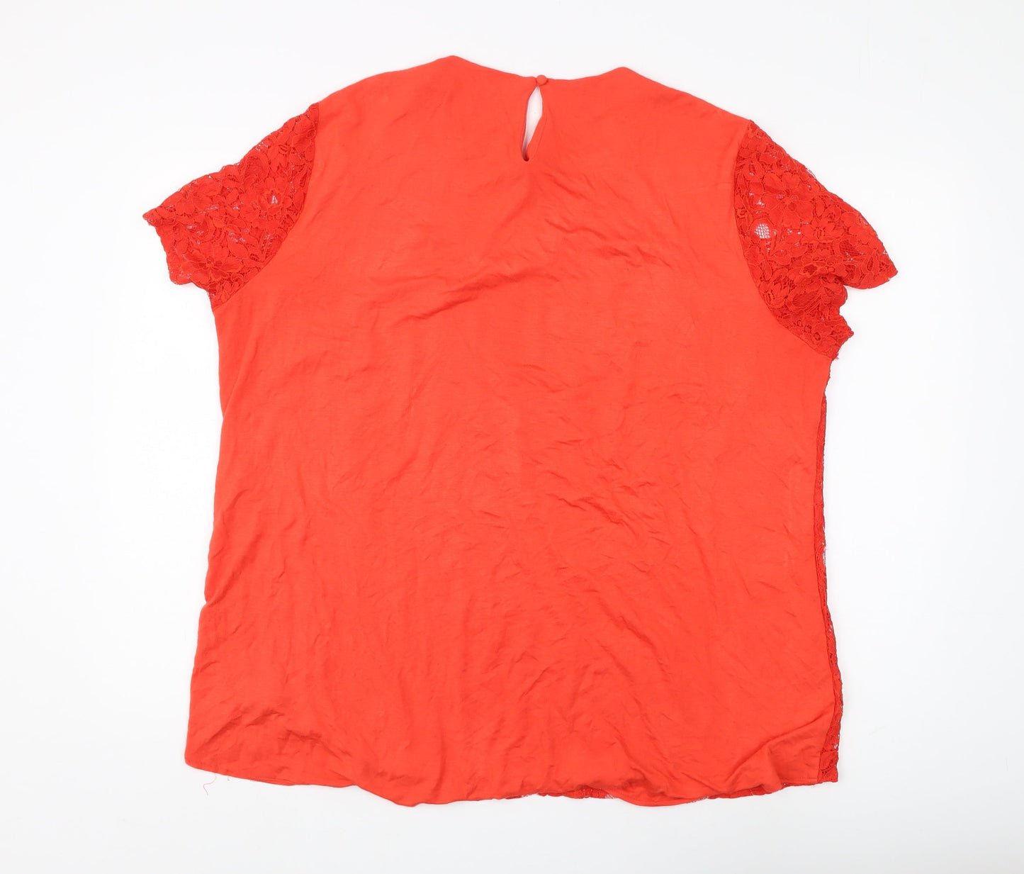 Anthology Women's Red Lace Blouse Size 20