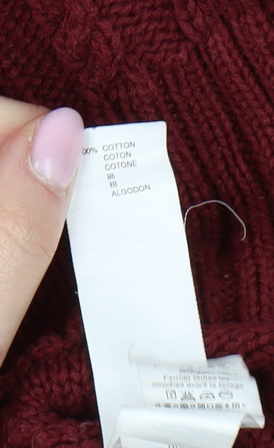 Gap Mens Red Cable-Knit Pullover Jumper S