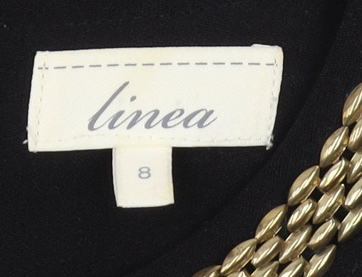 Linea Women’s Black Sheath Dress - Size 8