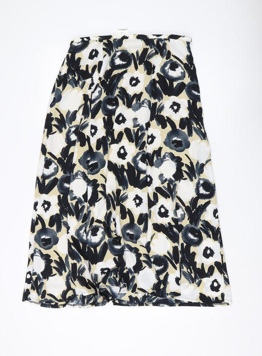 Alexon Women's Multicoloured Floral A-Line Skirt Size 14