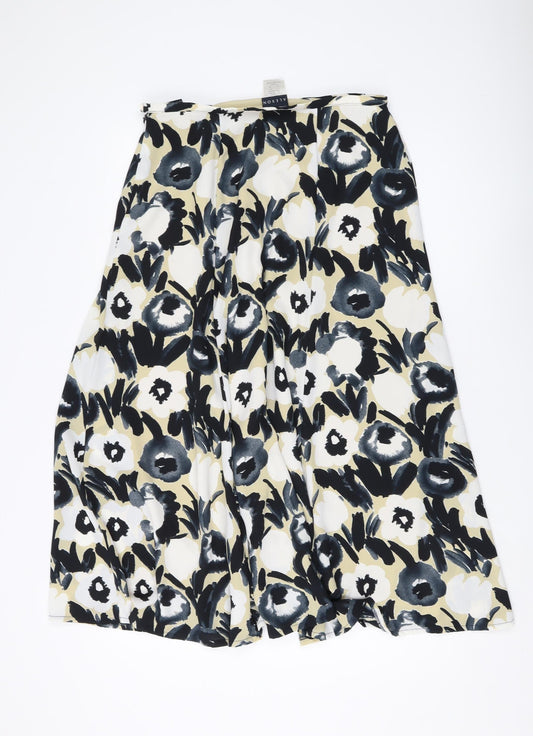 Alexon Women's Multicoloured Floral A-Line Skirt Size 14