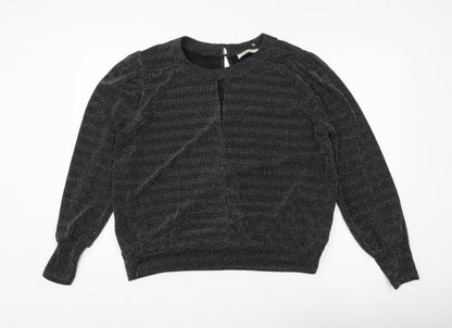 Womens UK Size L Oasis Black Pullover Jumper