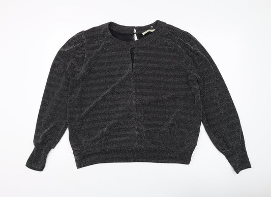 Womens UK Size L Oasis Black Pullover Jumper