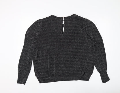Womens UK Size L Oasis Black Pullover Jumper