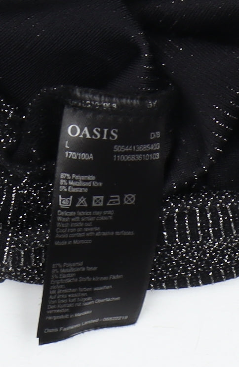Womens UK Size L Oasis Black Pullover Jumper