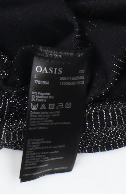 Womens UK Size L Oasis Black Pullover Jumper