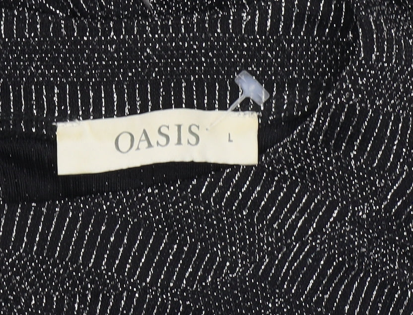 Womens UK Size L Oasis Black Pullover Jumper