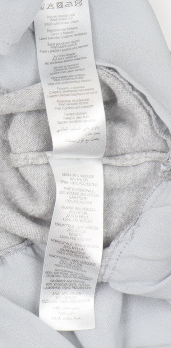 Apricot Women's Grey Floral Embroidered Pullover Size 12