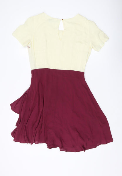 Oasis Women's Multicoloured A-Line Dress 10