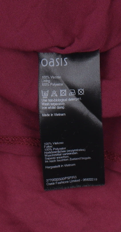 Oasis Women's Multicoloured A-Line Dress 10