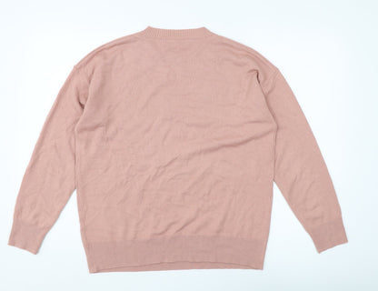 Womens UK Size M NEXT Pink Pullover Jumper