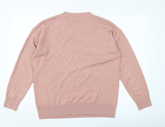 Womens UK Size M NEXT Pink Pullover Jumper
