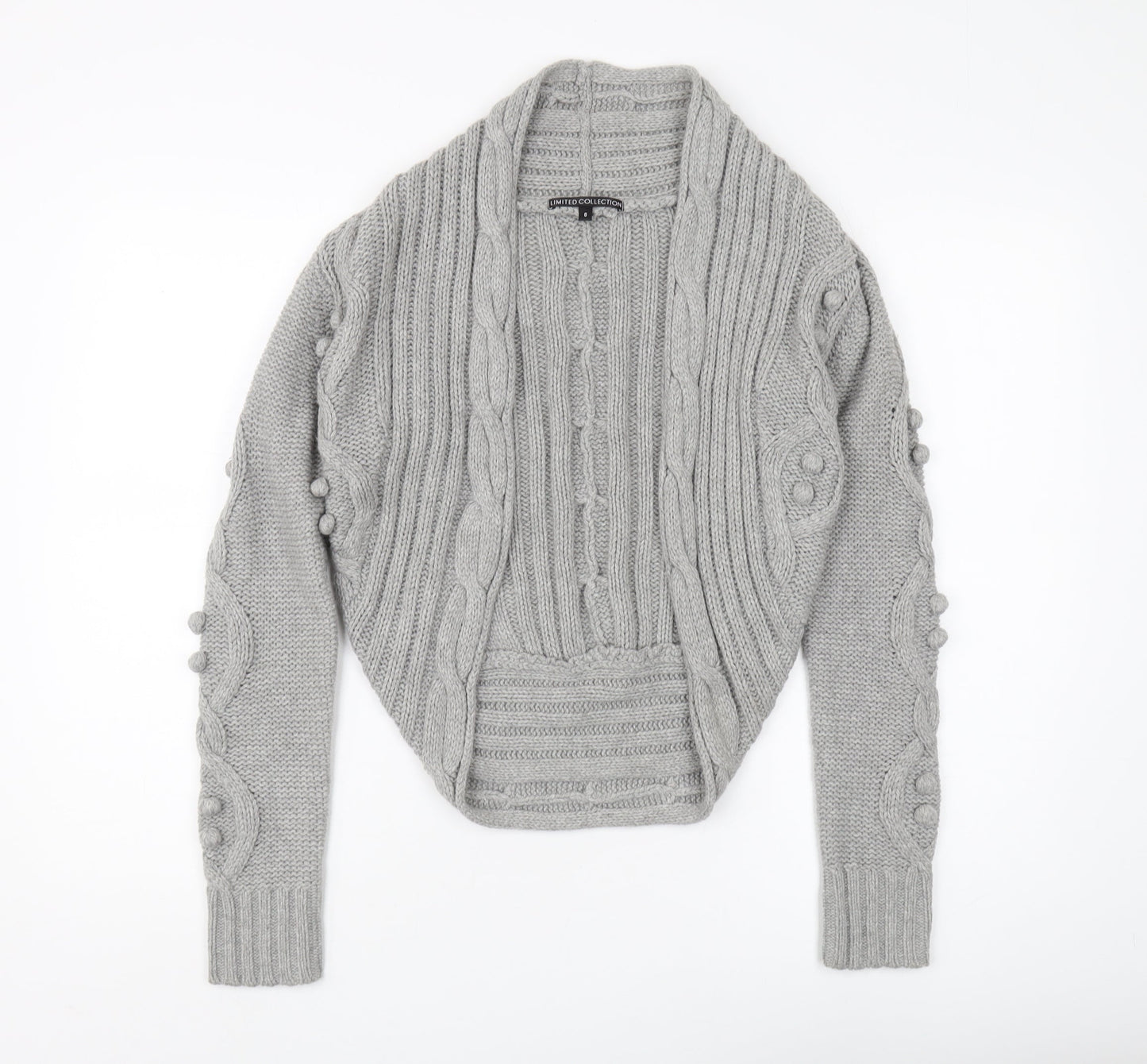 Womens UK Size 6 Marks and Spencer Grey Cardigan Jumper
