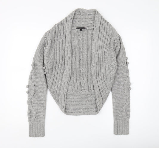 Womens UK Size 6 Marks and Spencer Grey Cardigan Jumper