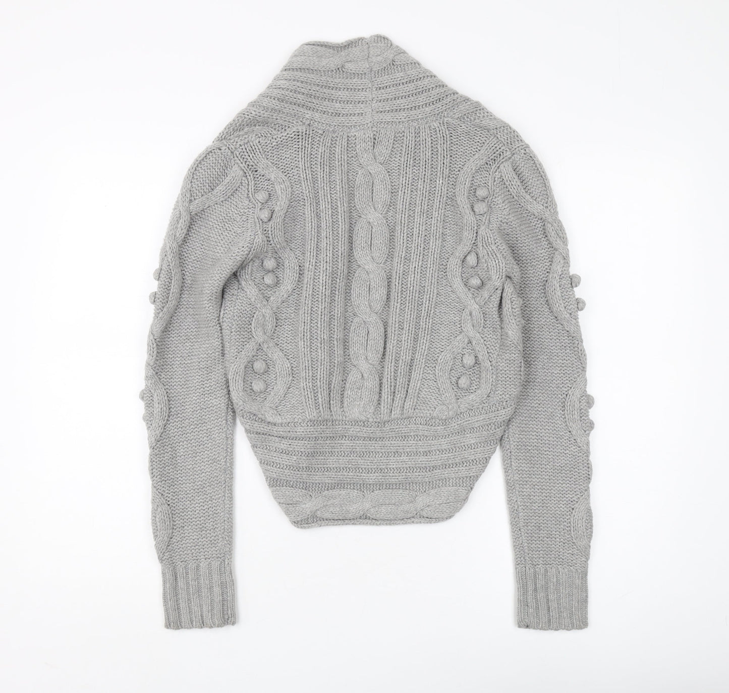 Womens UK Size 6 Marks and Spencer Grey Cardigan Jumper
