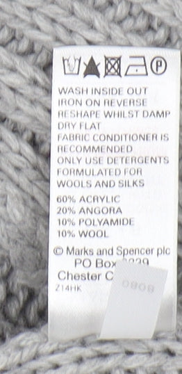 Womens UK Size 6 Marks and Spencer Grey Cardigan Jumper