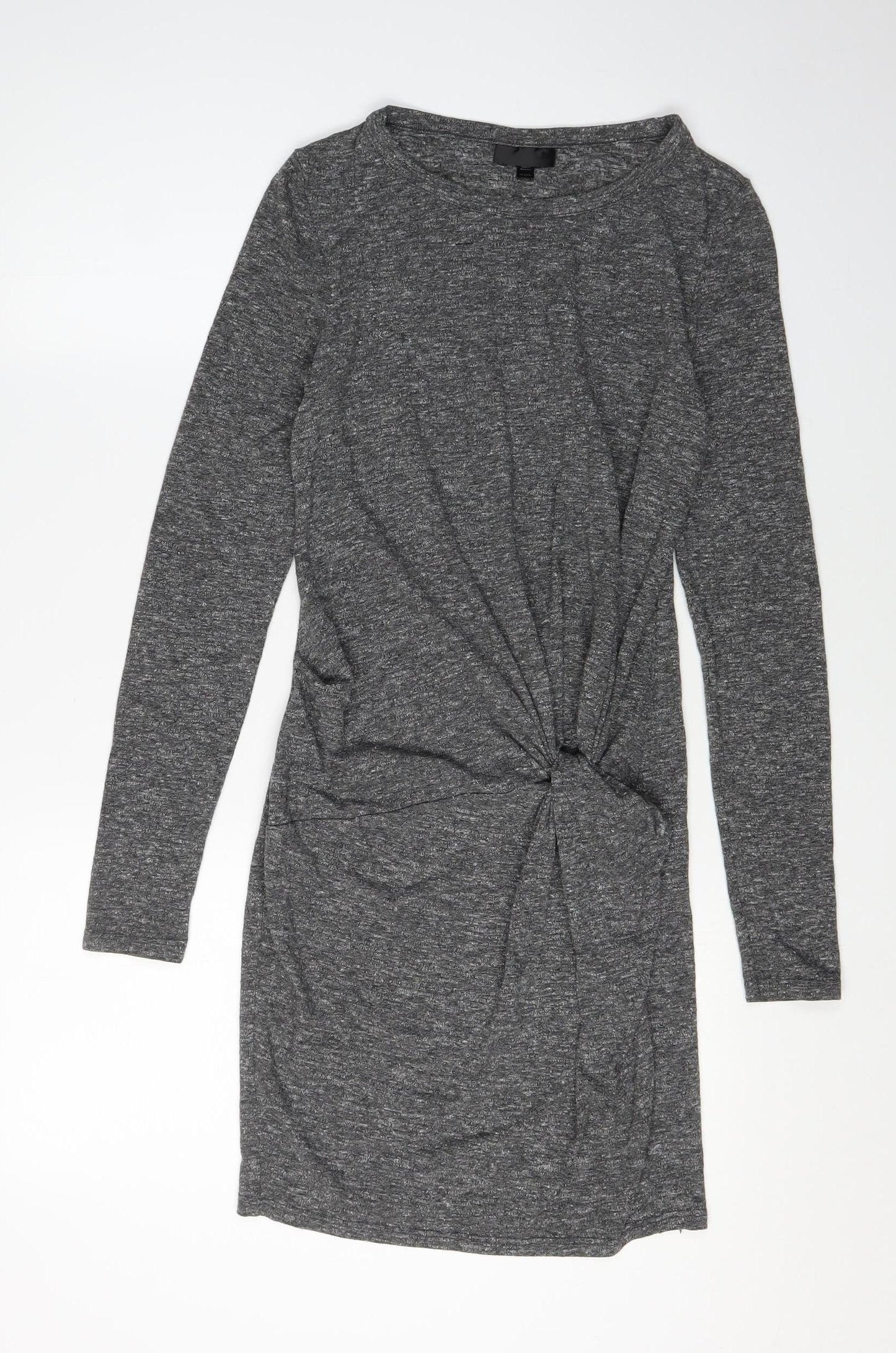 Topshop Women's Grey Bodycon Dress, Size 8