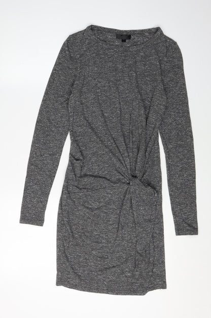 Topshop Women's Grey Bodycon Dress, Size 8