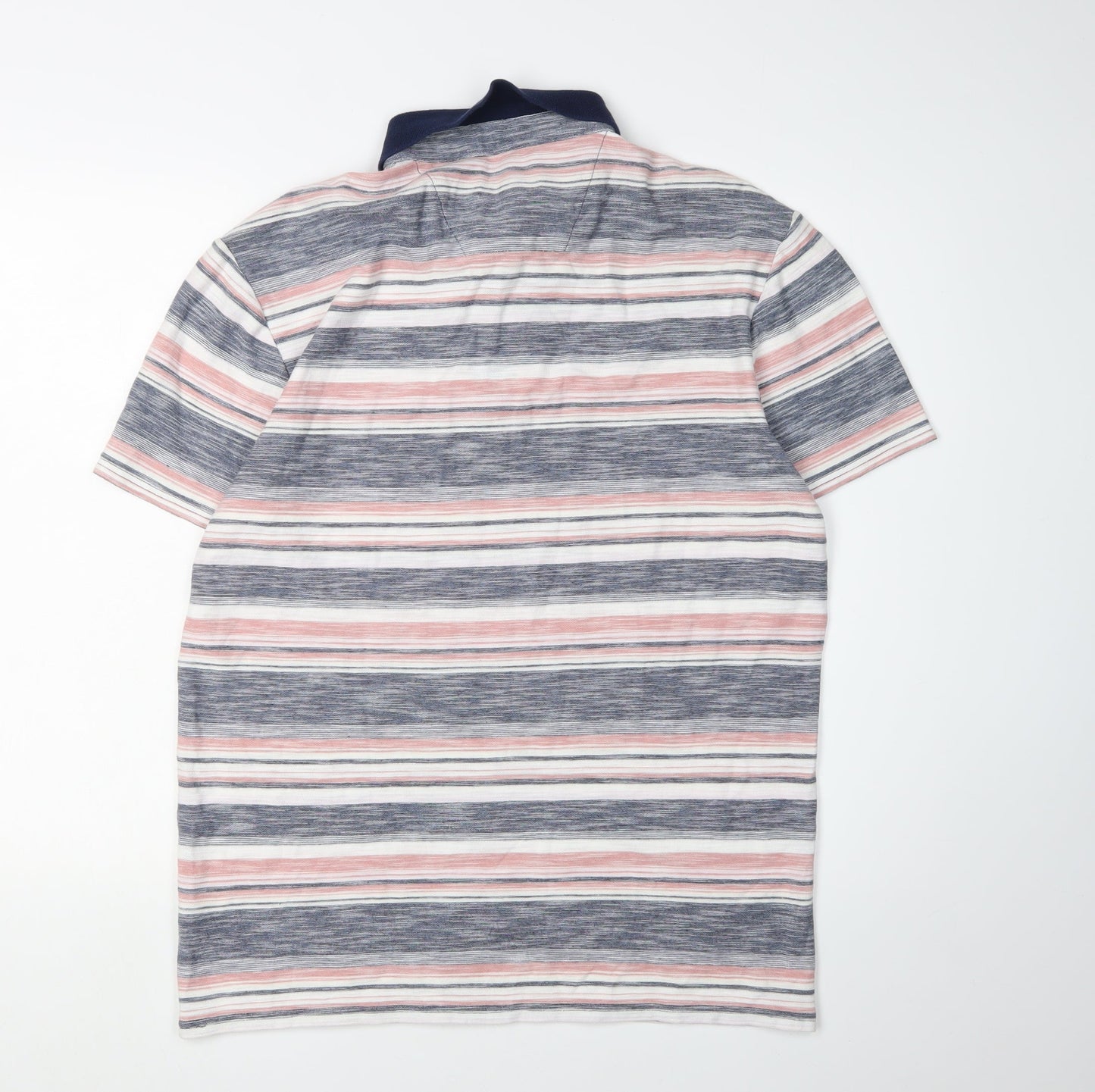 Linea Men's Multicoloured Striped Polo Shirt M