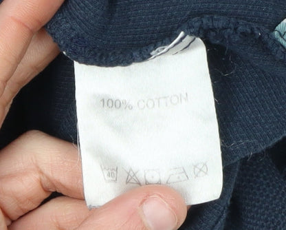 Lost Stock Men's Blue Polo Shirt - L, Short Sleeve, Cotton