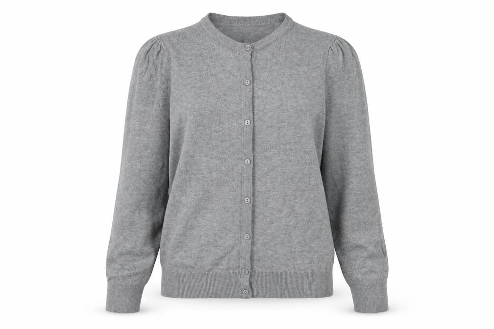 Womens UK Size 10 Debenhams Grey Cardigan Jumper