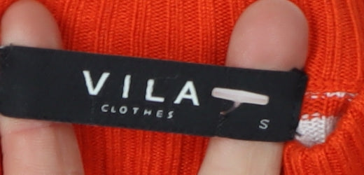 Womens UK Size S VILA Red Pullover Jumper