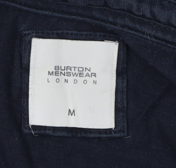 Burton Menswear Men's Blue M Cotton Polo, Casual