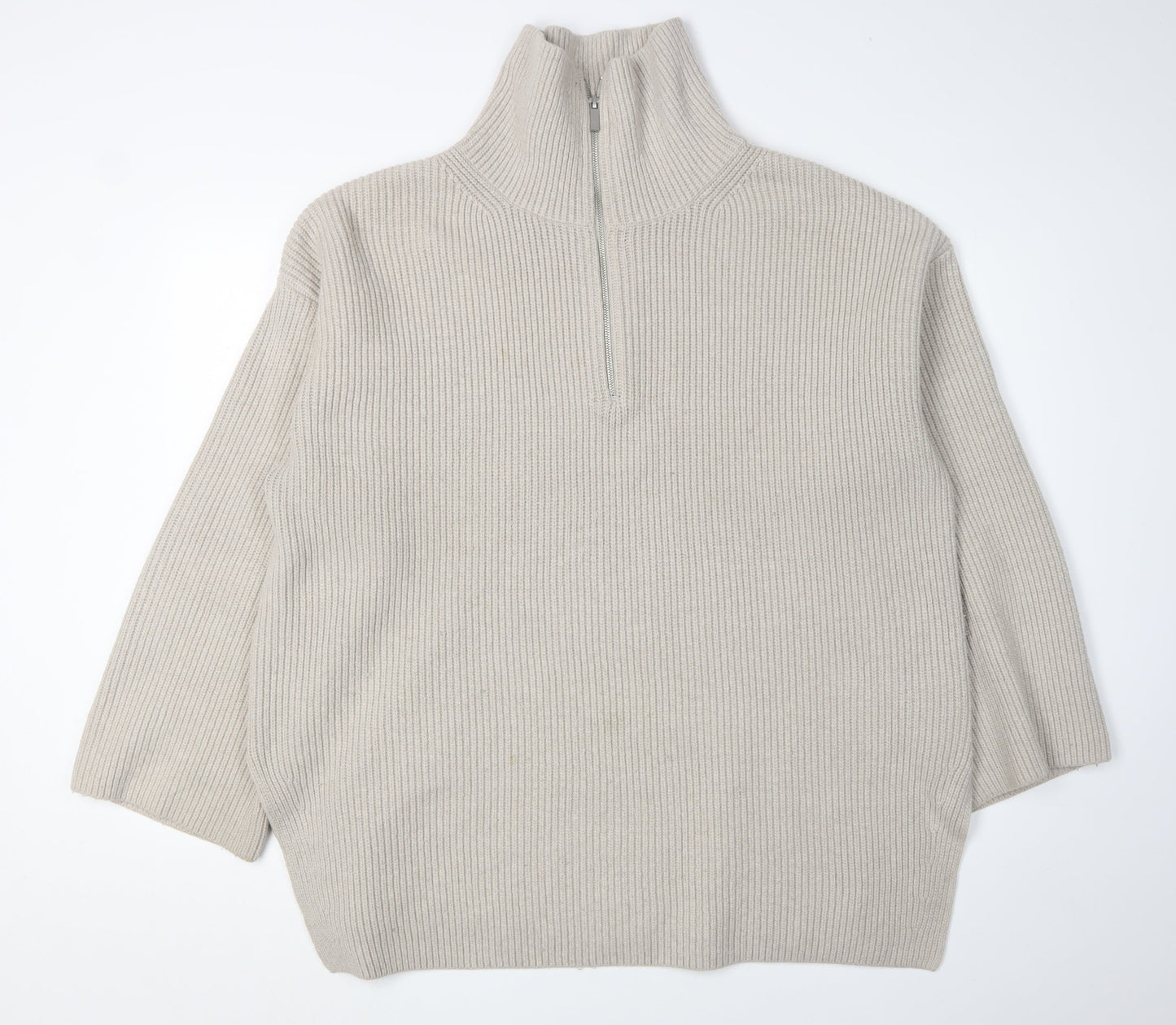 Womens UK Size XL H&M Beige Pullover Jumper