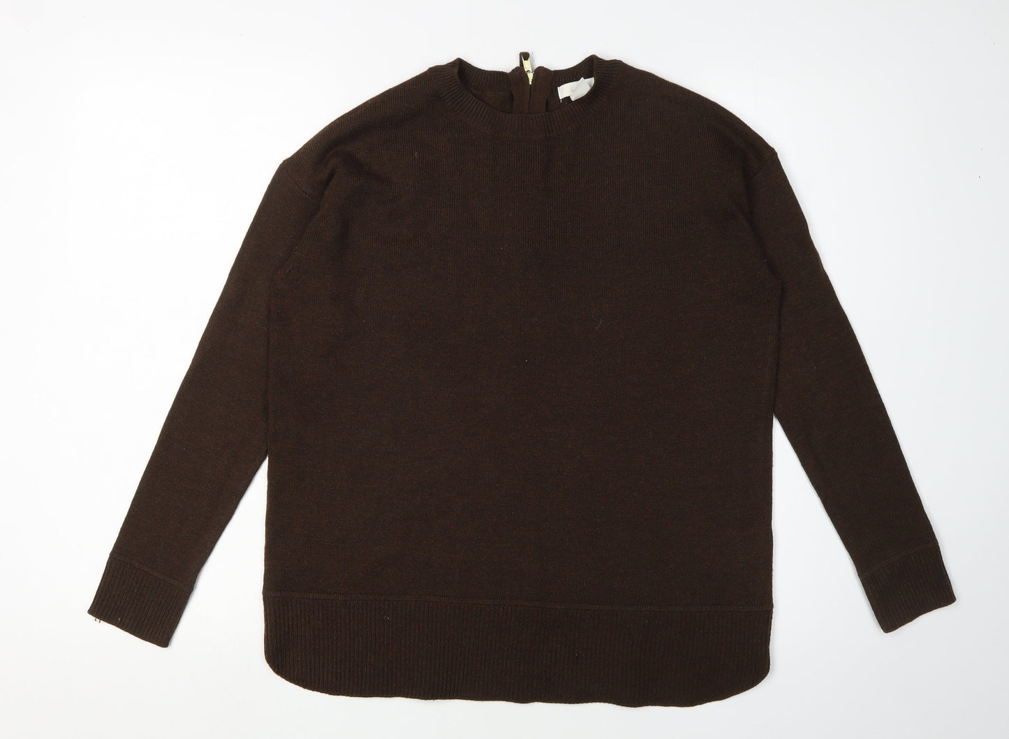 Womens UK Size XS H&M Brown Pullover Jumper